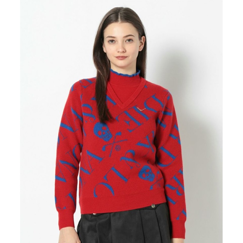 Lexington Layerd Knit | WOMEN|RED|BLACK|WHITE|36(S)|38(M)|40(L)