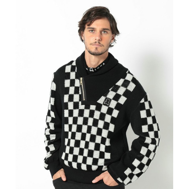 Olsen Pile Shawl Knit | MEN|BLACK|KHAKI|44(S)|46(M)|48(L)|50(XL)