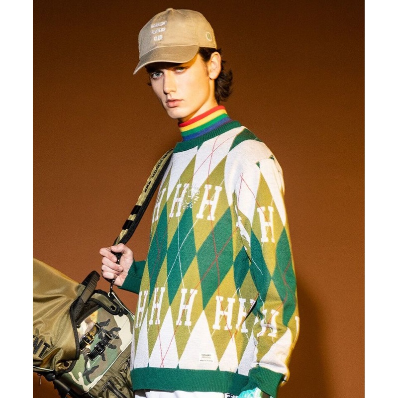Alton Argyle Sweater | MEN|GREEN|NAVY|46(S)|48(M)|50(L)