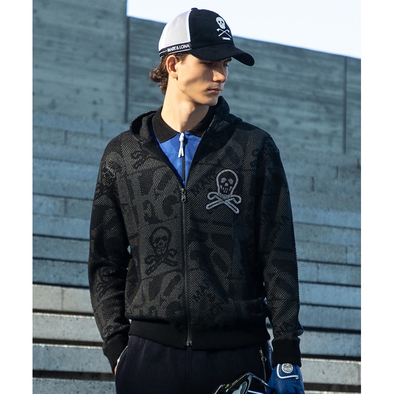 FLOG Hooded  Sweater | MEN|BLACK|SAX|44(S)|46(M)|48(L)|50(XL)