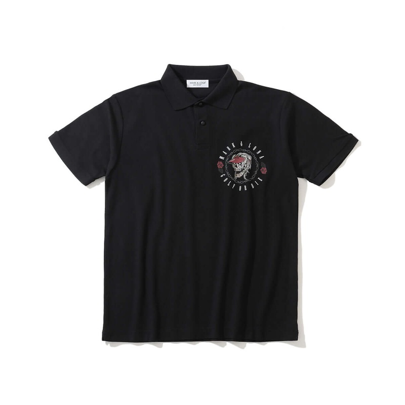 Golf & Roses Polo | MEN|BLACK|WHITE|44(S)|46(M)|48(L)|50(XL)