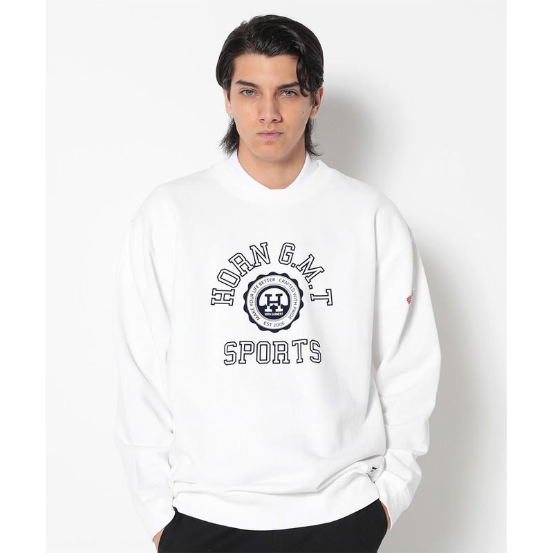 GMT League Crew Sweat | MEN|WHITE|BLACK|NAVY|OLIVE|46(M)|48(L)|50(XL)
