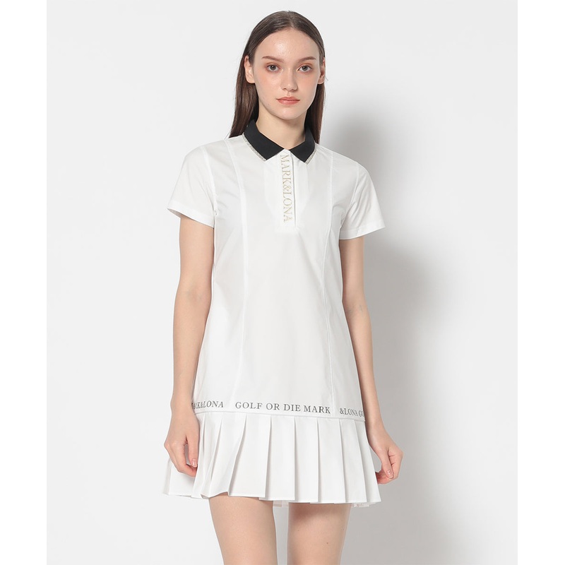 Luce Dress Polo | WOMEN|BLACK|WHITE|36(S)|38(M)|40(L)