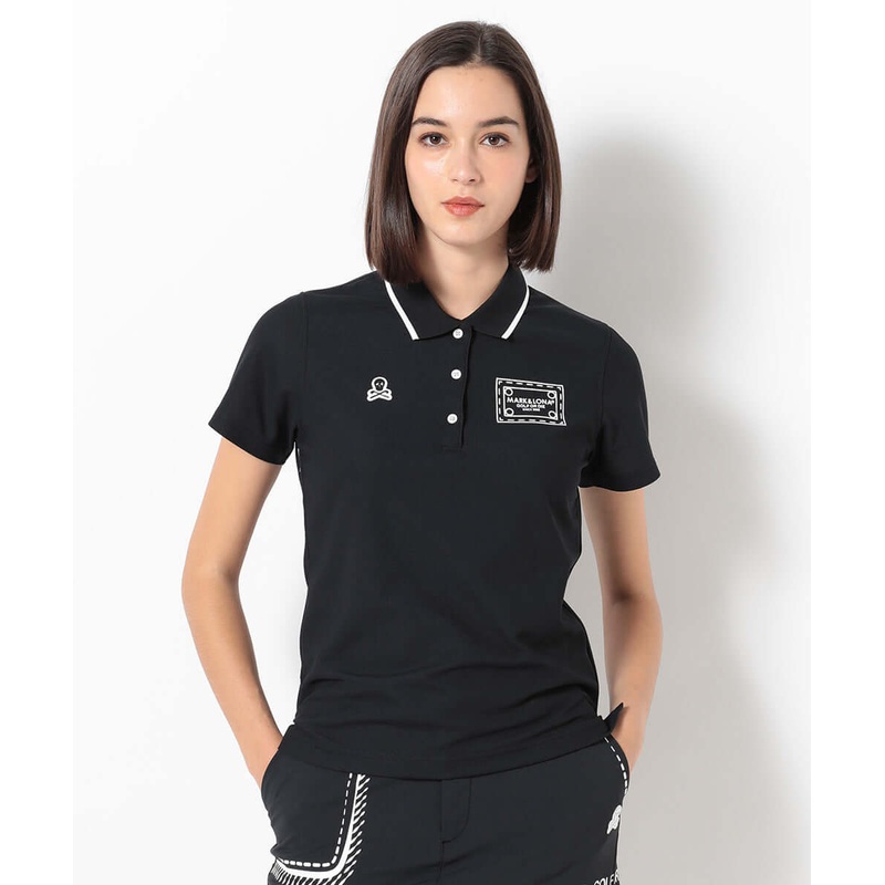 Marveric Polo | WOMEN|BLACK|WHITE|36(S)|38(M)|40(L)
