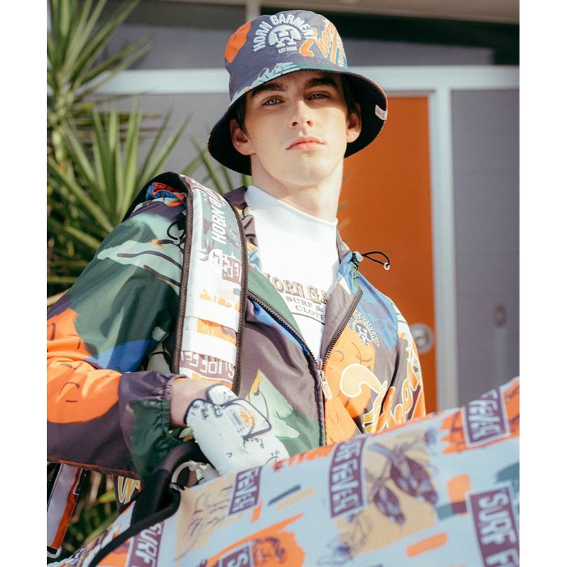 Sprout Hooded Jacket | MEN|BLACK|ORANGE|44(S)|46(M)|48(L)|50(XL)