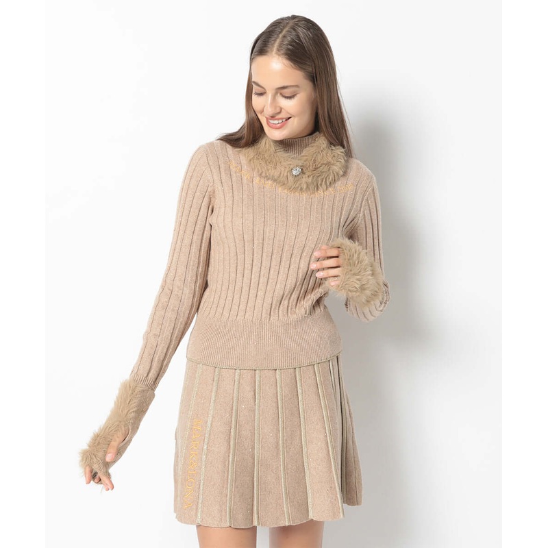 Cristina Glam Fur Sweater | WOMEN