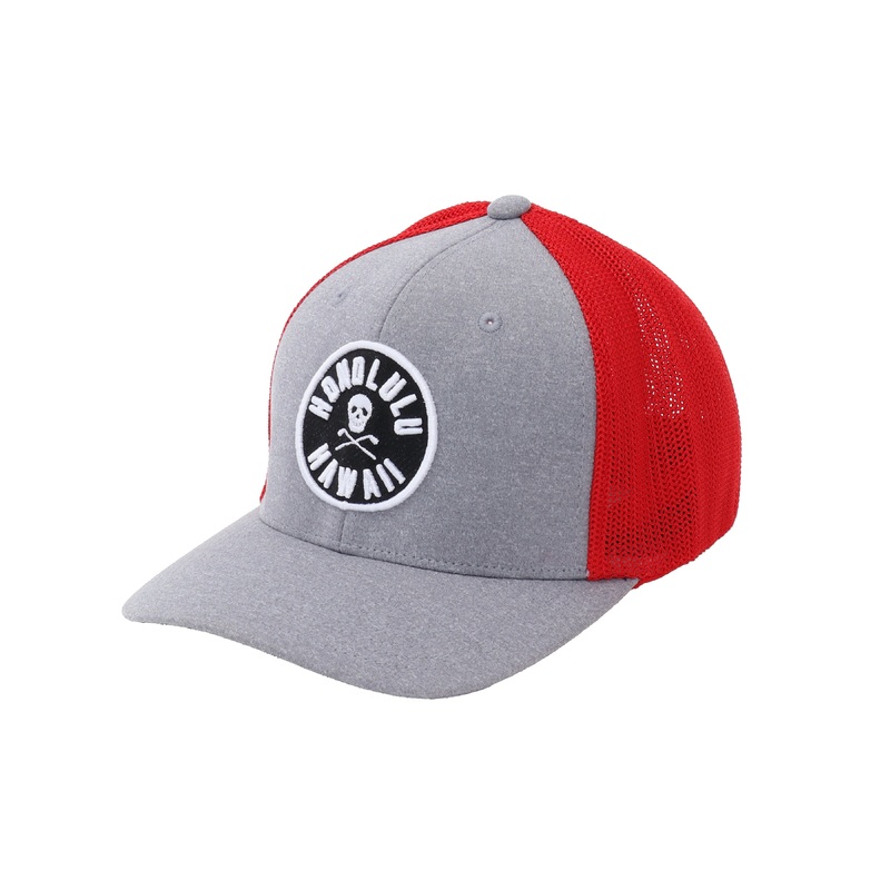 Hawaii Classic Hat (Fitted)|H.GREYxRED|H.GREYxNAVY|H.GREYxBLACK|H.GREYxWHITE|FREE