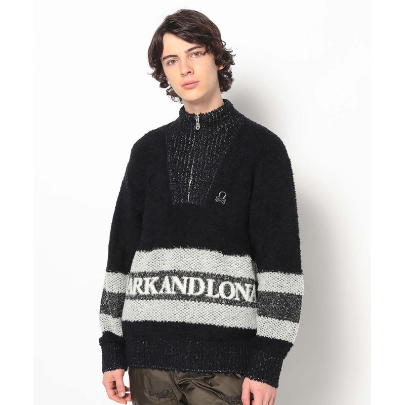 Lerma Boucle Half-Zip Knit | MEN