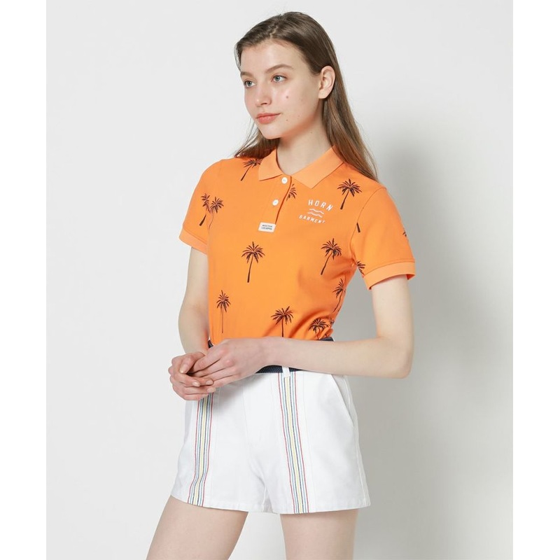 Palm City Polo | WOMEN|ORANGE|BLACK|WHITE|36(S)|38(M)|40(L)