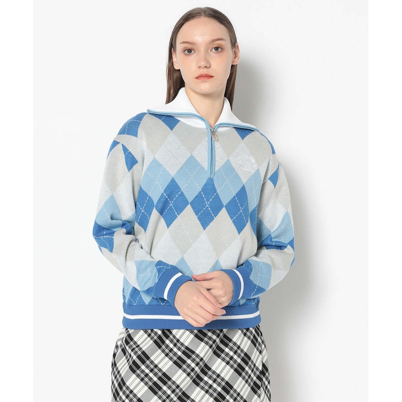 Woodville Argyle Sailor Collar Knit | WOMEN