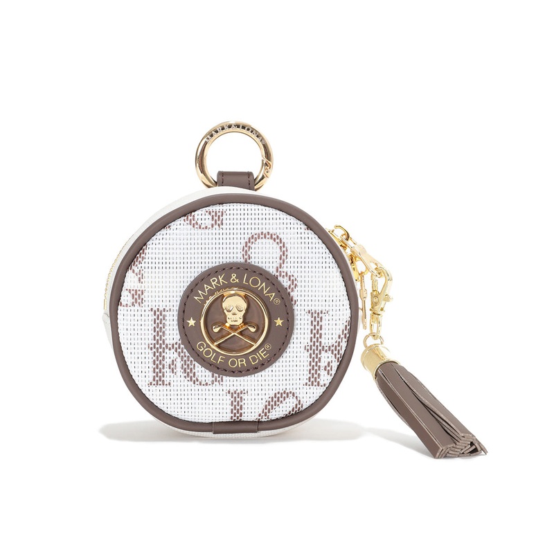 Ever Monogram Mesh Ball Pouch|BROWN|BLACK|BLUE|FREE