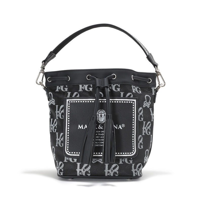 Ever Monogram Mesh Cinch Bag|BLACK|BLUE|BROWN|FREE