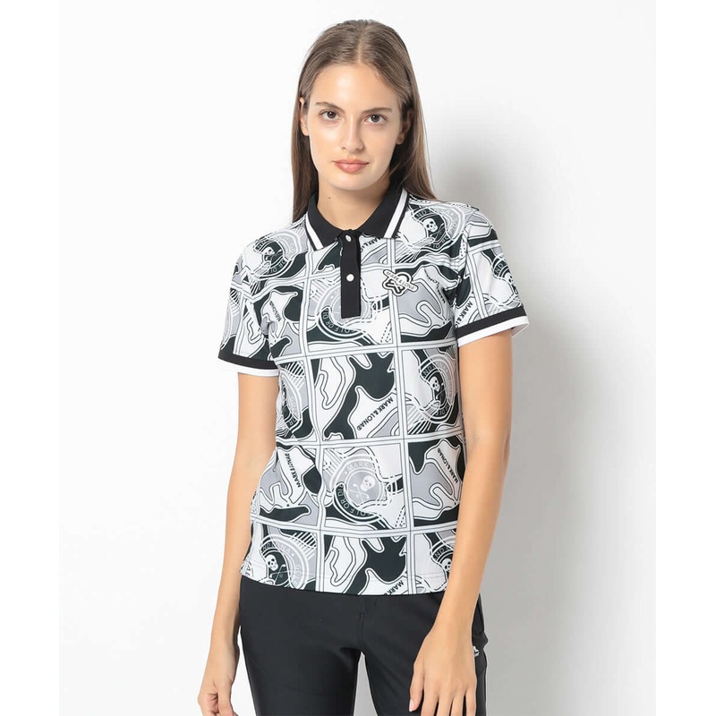 Gauge Block Pattern Polo | WOMEN