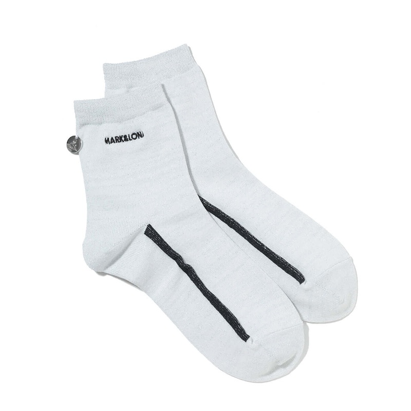 Glimmer Charm Socks | WOMEN|WHITE|BLACK|YELLOW|PURPLE|23-25cm