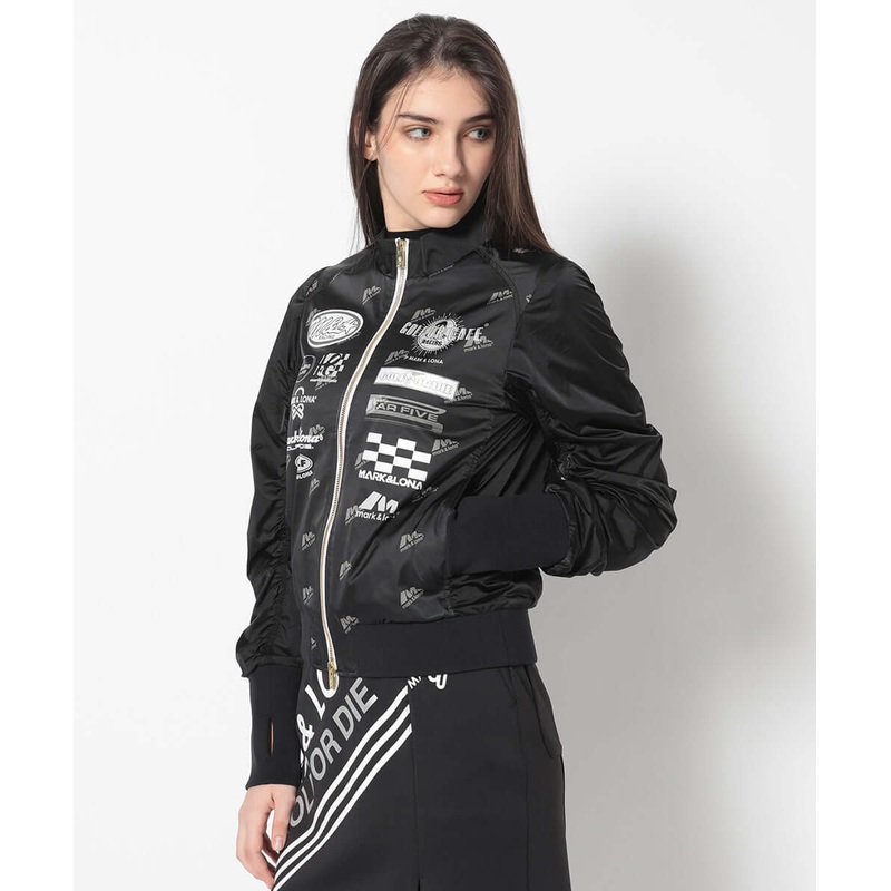 Radiant Ruched Sleeve Stand Collar Jacket | WOMEN