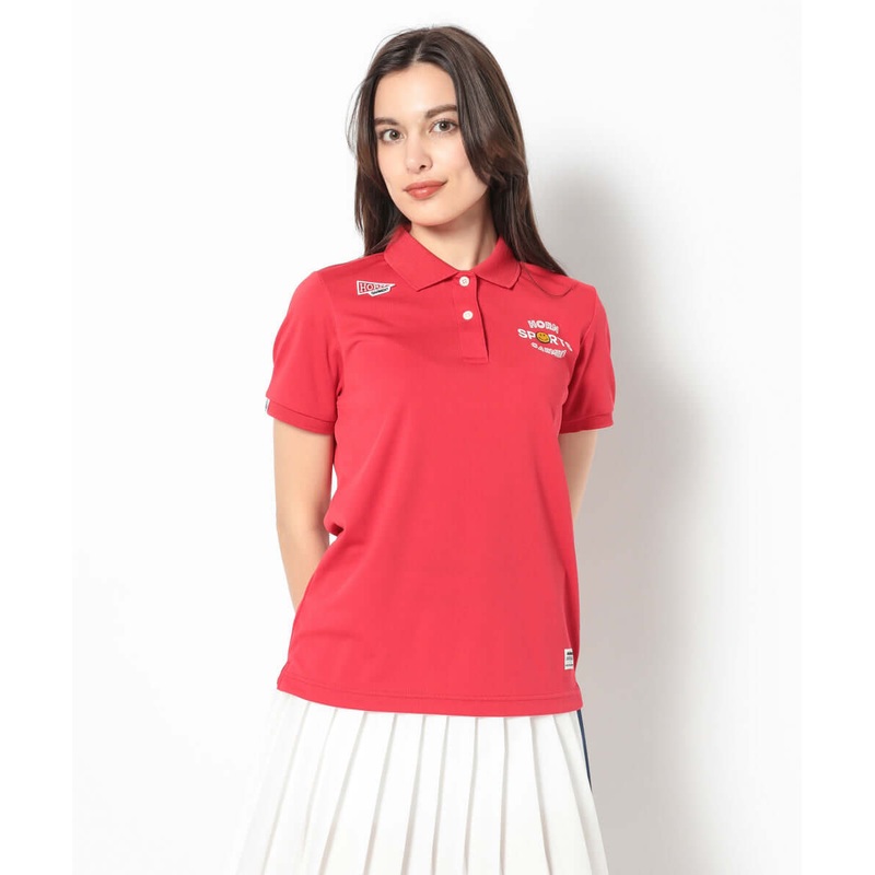 HG Sport Zip Polo | WOMEN|RED|WHITE|NAVY|36(S)|38(M)|40(L)