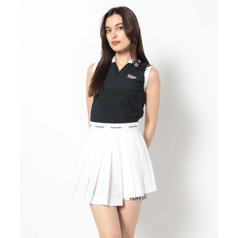 PF Sleeveless Pleat Dress | WOMEN