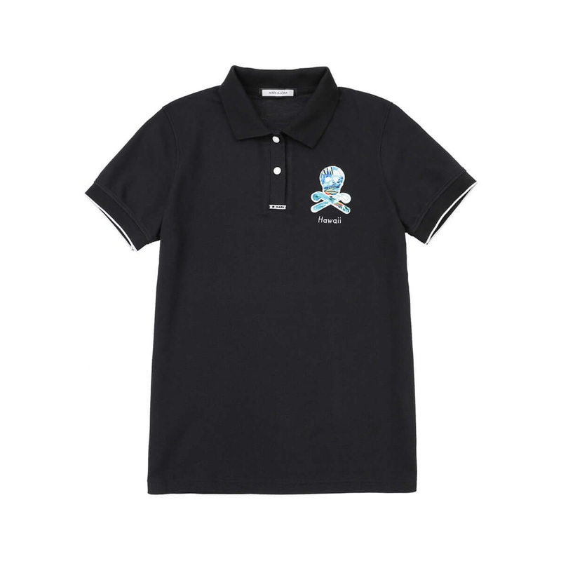 Aloha Polo | WOMEN|WHITE|BLACK|36(S)|38(M)|40(L)|42(XL)