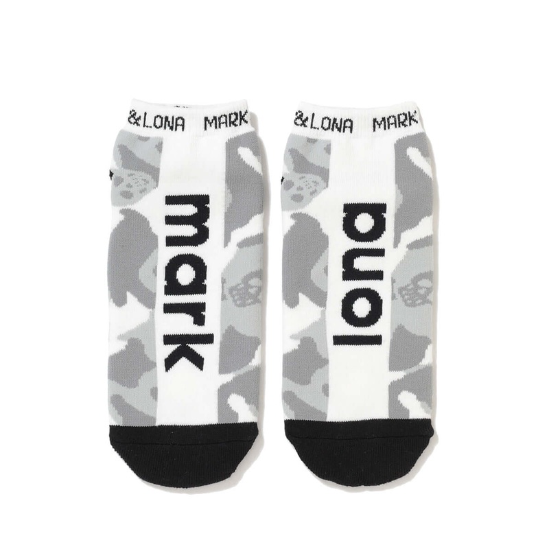 Gauge Camo Ankle Socks | MEN|WHITE|BLACK|RED|BLUE|25-27cm