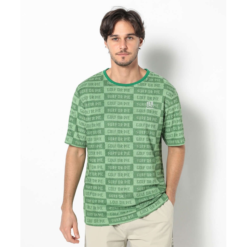 Golf or Surf Pile Tee|WHITE|BLACK|GREEN|44(S)|46(M)|48(L)|50(XL)