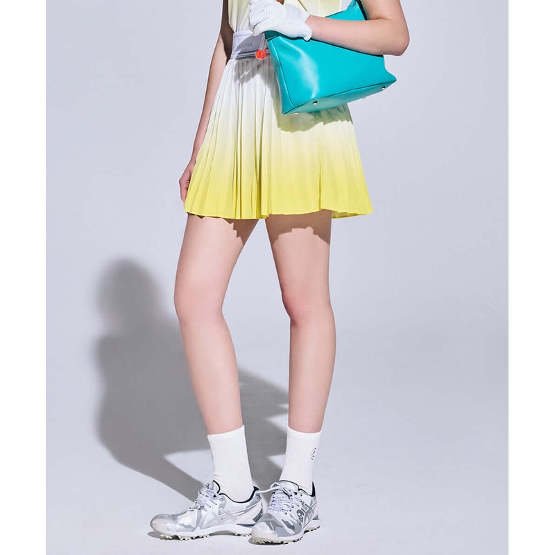 Spectrum Pleats Skirt | WOMEN|WHITE|PINK|YELLOW|NAVY|34(XS)|36(S)|38(M)