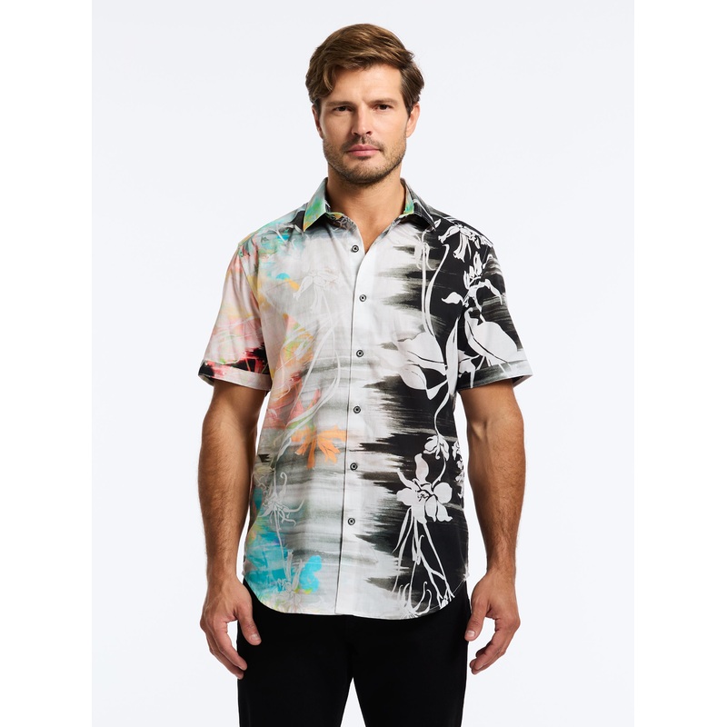 AMALFI SHORT SLEEVE BUTTON DOWN SHIRT