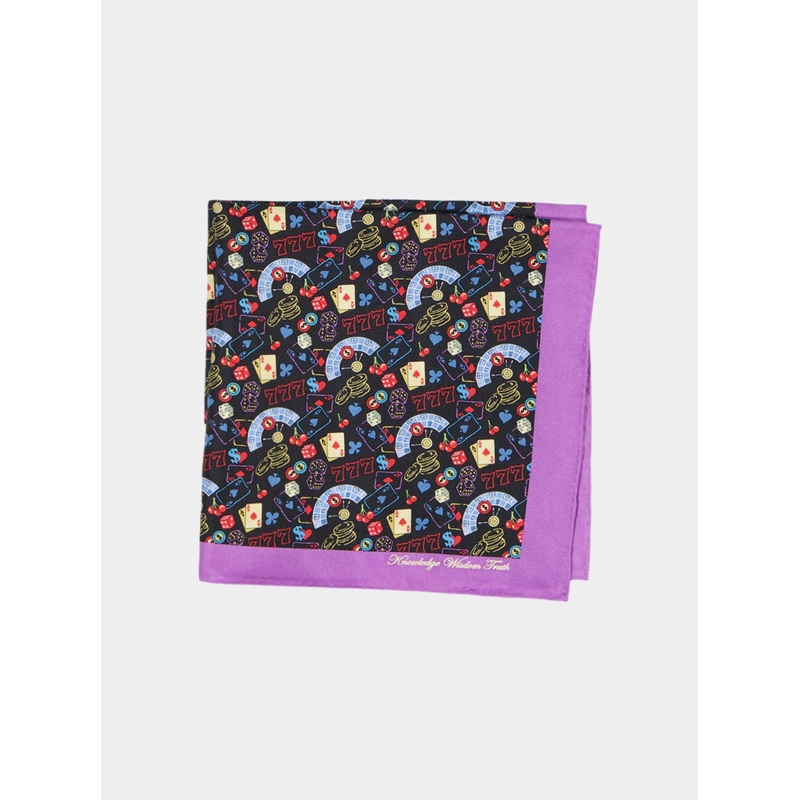 CASINO POCKET SQUARE|NAVY|EA