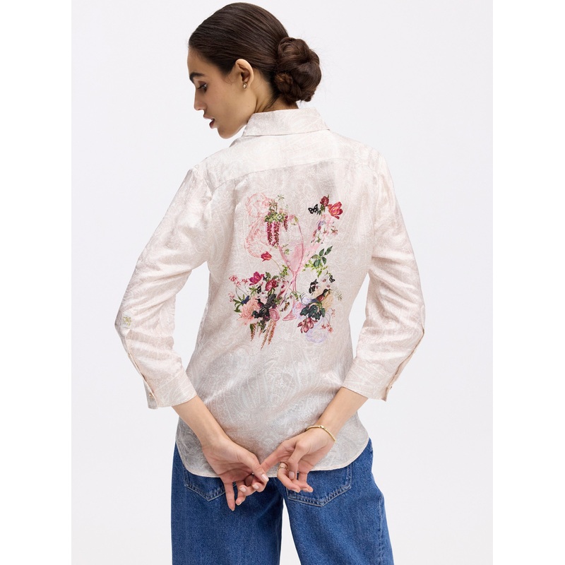 HADLEY 3/4 SLEEVE SHIRT|WHITE|XS|S|M|L|XL|2XL