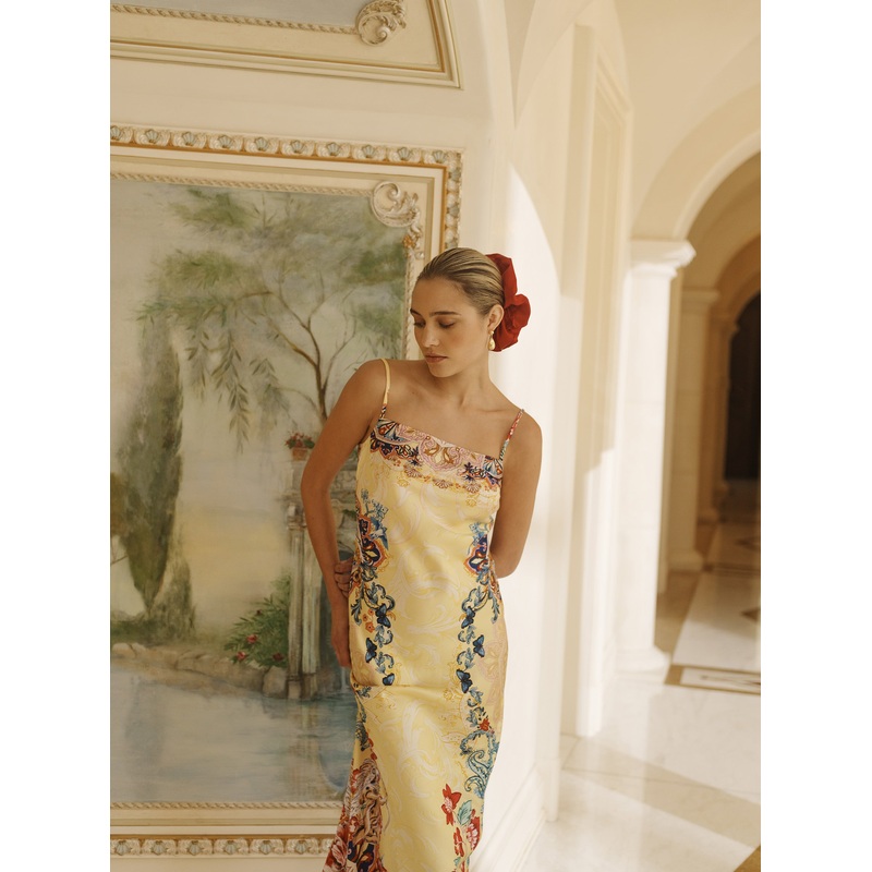 KAIA SLIP DRESS|LEMON|2|4|6|8|10|12|14