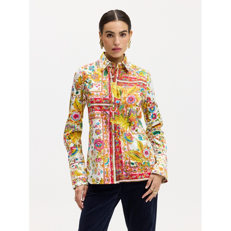 LIMITED EDITION GIVERNY FLOWERS LONG SLEEVE SHIRT