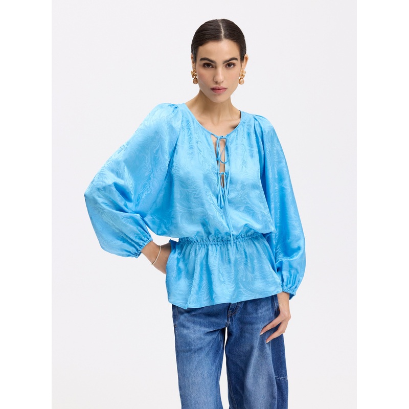 MAZIE LONG SLEEVE SHIRT|LIGHT BLUE|XS|S|M|L|XL|2XL