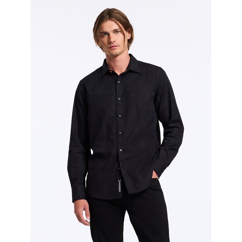 MESSI LONG SLEEVE BUTTON DOWN SHIRT
