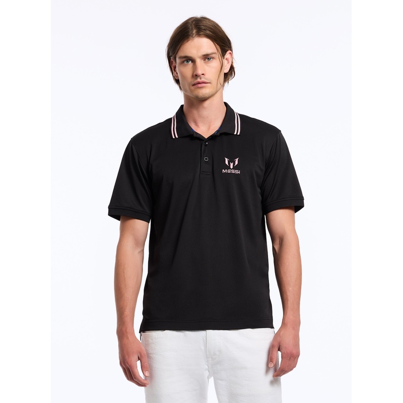 MESSI SHORT SLEEVE POLO|BLACK|XS|S|M|L|XL|2XL|3XL|4XL