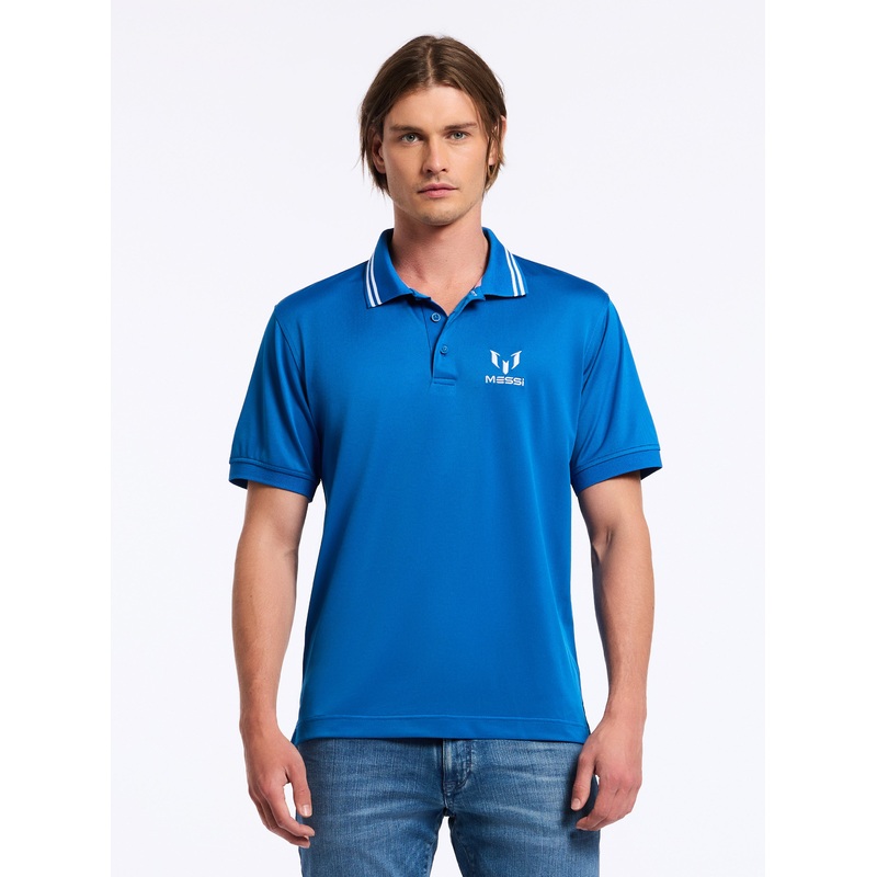 MESSI SHORT SLEEVE POLO|BLUE|XS|S|M|L|XL|2XL|3XL|4XL