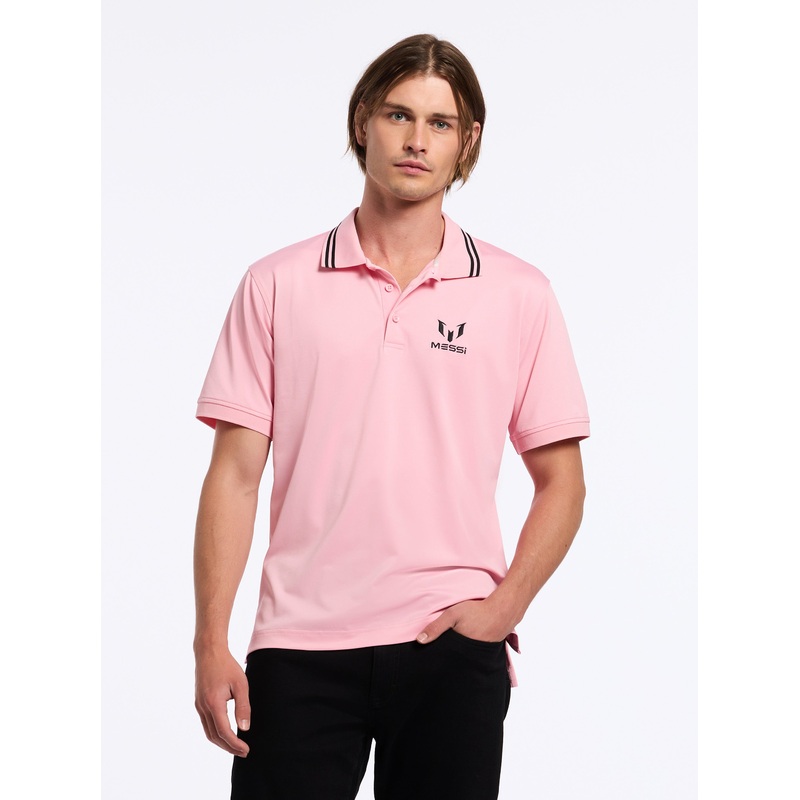 MESSI SHORT SLEEVE POLO|PINK|XS|S|M|L|XL|2XL|3XL|4XL