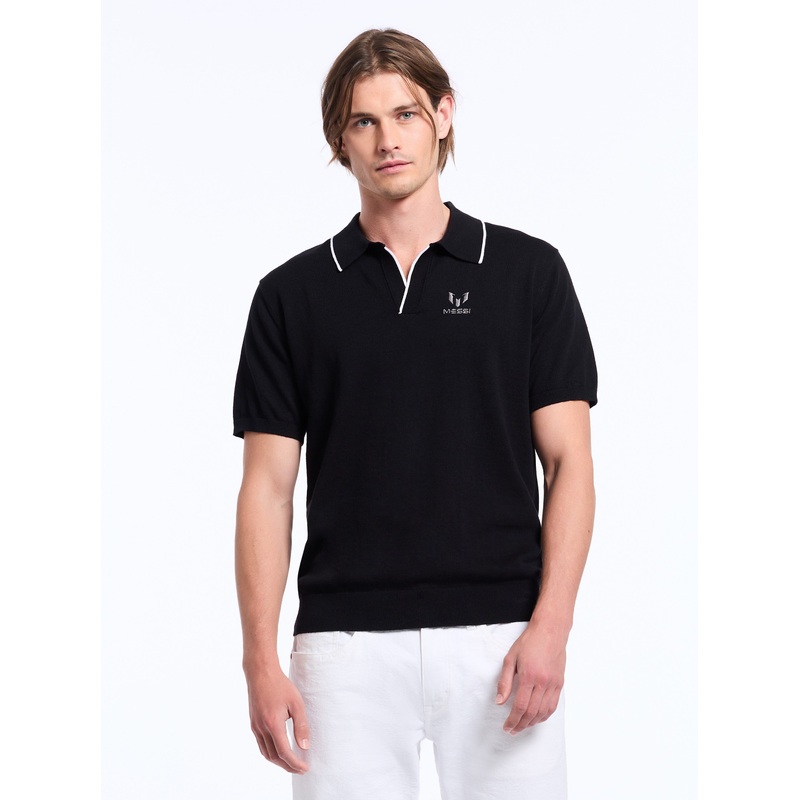 MESSI SHORT SLEEVE SWEATER|BLACK|XS|S|M|L|XL|2XL|3XL|4XL