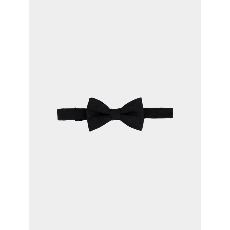 SOLID PAISLEY BOW TIE|BLACK|NAVY|EA