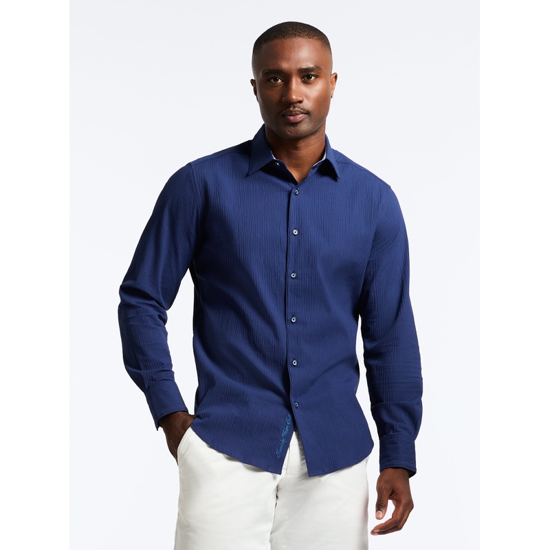THRESHER LONG SLEEVE BUTTON DOWN SHIRT