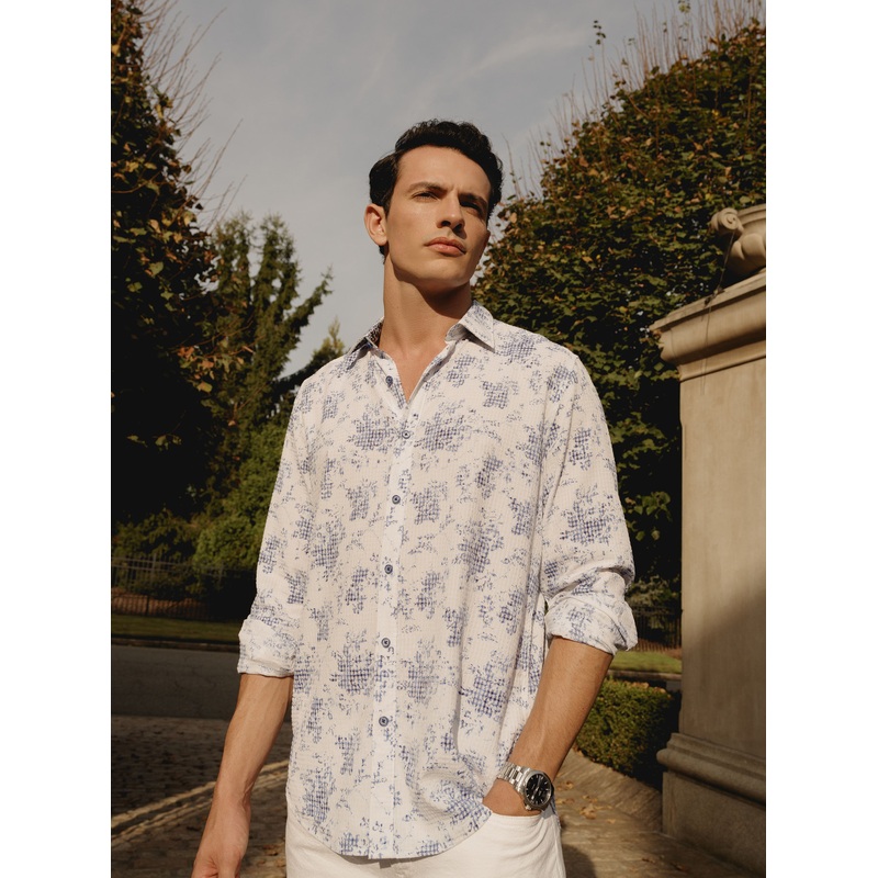 ANGOLA LONG SLEEVE BUTTON DOWN SHIRT