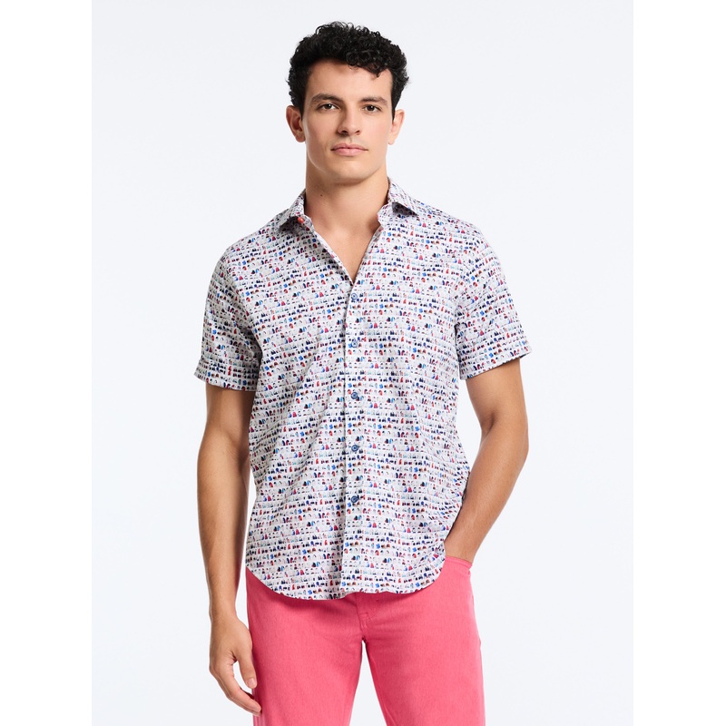 BOARD BASH SHORT SLEEVE BUTTON DOWN SHIRT