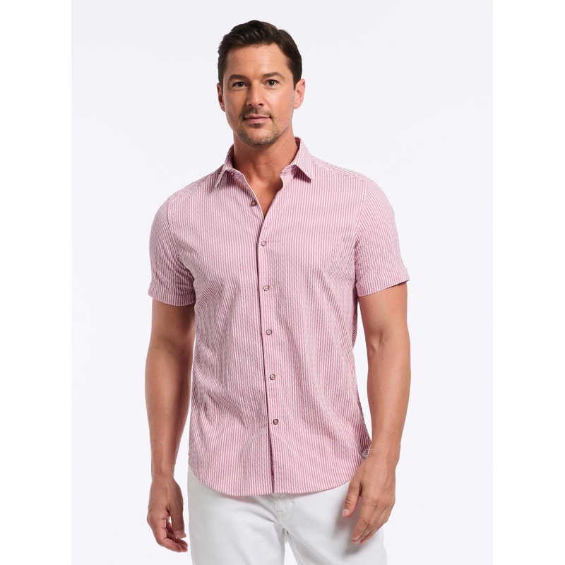 FORNILLO SHORT SLEEVE BUTTON DOWN SHIRT