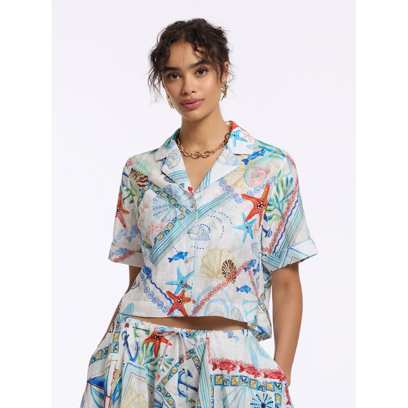 GEMMA SHORT SLEEVE SHIRT|MULTI|XS|S|M|L|XL|2XL