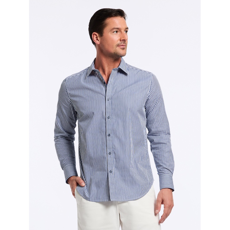 GREENWICH LONG SLEEVE BUTTON DOWN SHIRT