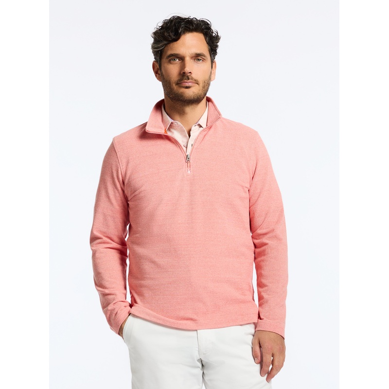 HOBSON LONG SLEEVE KNIT SHIRT|CORAL|XS|S|M|L|XL|2XL|3XL|4XL