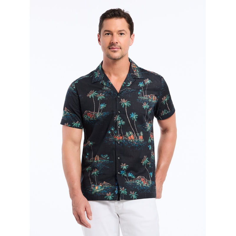 KAUAI SHORT SLEEVE BUTTON DOWN SHIRT