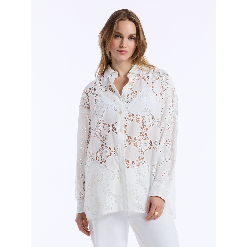 LOLA LONG SLEEVE SHIRT|WHITE|S-M|L-XL