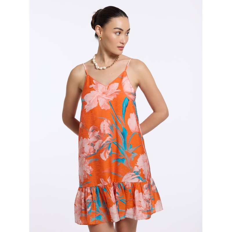 LUCY DRESS|ORANGE|2|4|6|8|10|12|14
