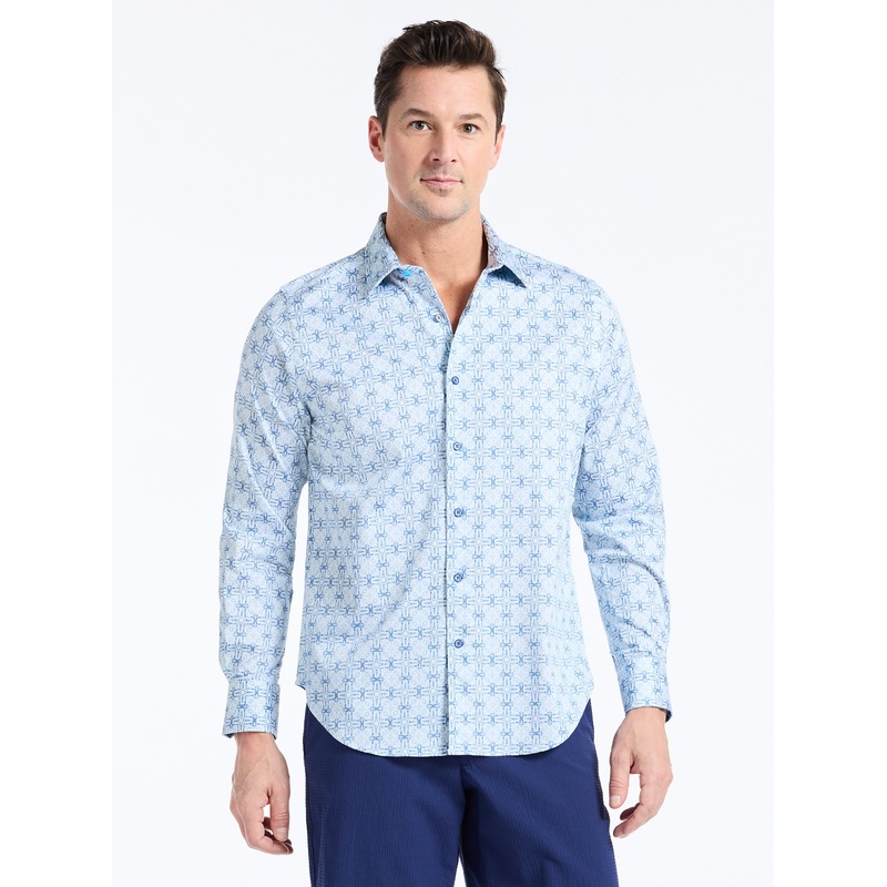MADAGASCAR LONG SLEEVE BUTTON DOWN SHIRT