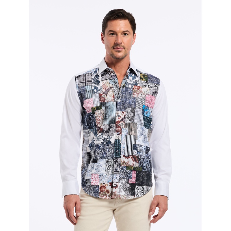 MADEIRA LONG SLEEVE BUTTON DOWN SHIRT