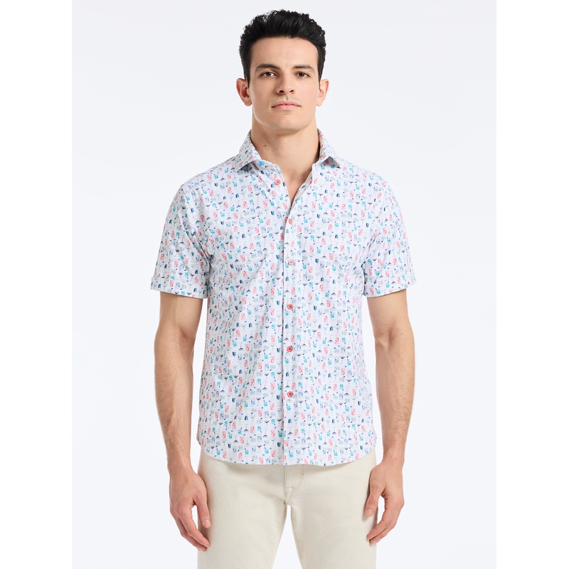 MIX N MATCH SHORT SLEEVE BUTTON DOWN SHIRT